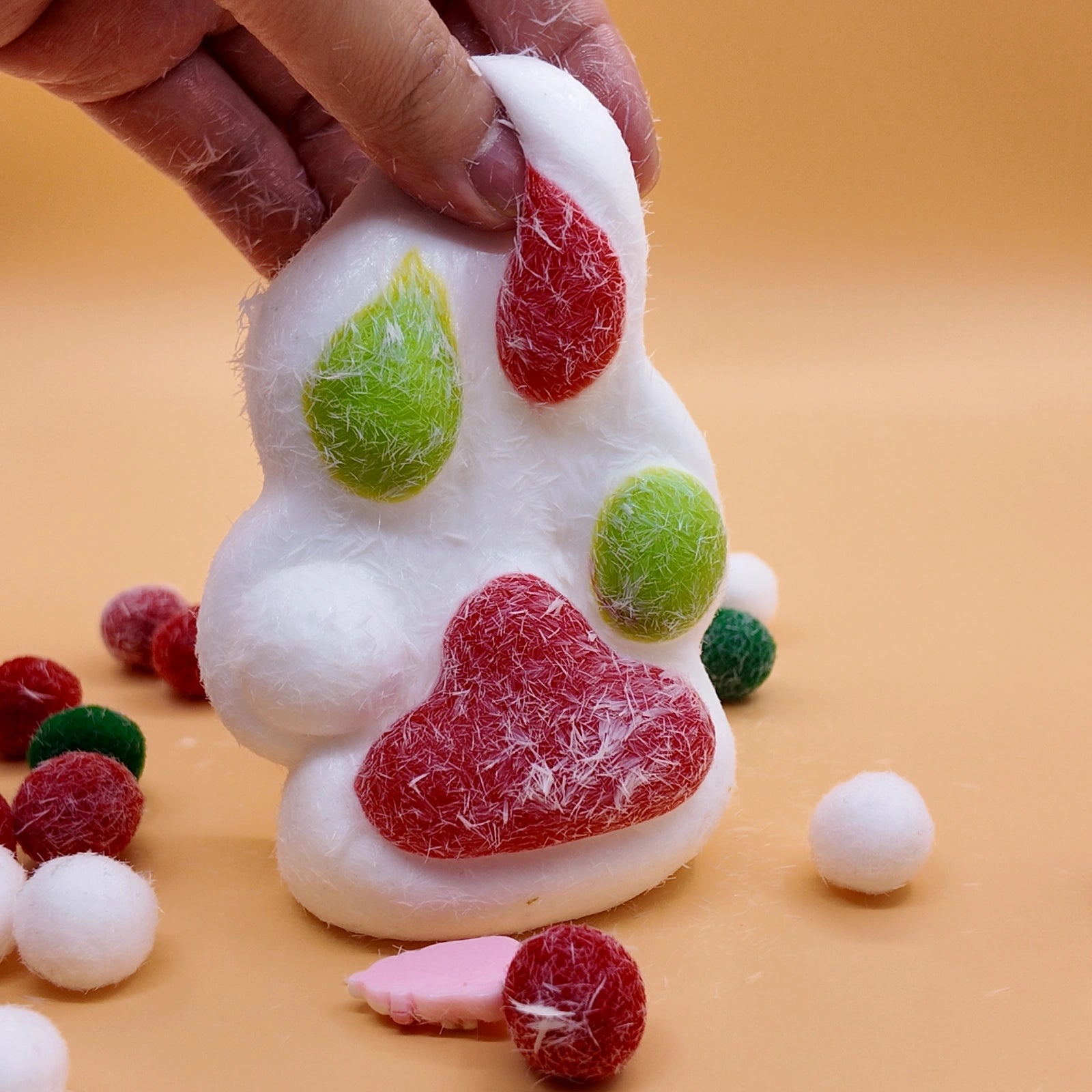 Rainbow Large Cat Paw Squishy - squishy - Yumi Squishy