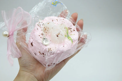 Rose Cream Round Cake - squishy - Yumi Squishy